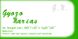 gyozo marias business card